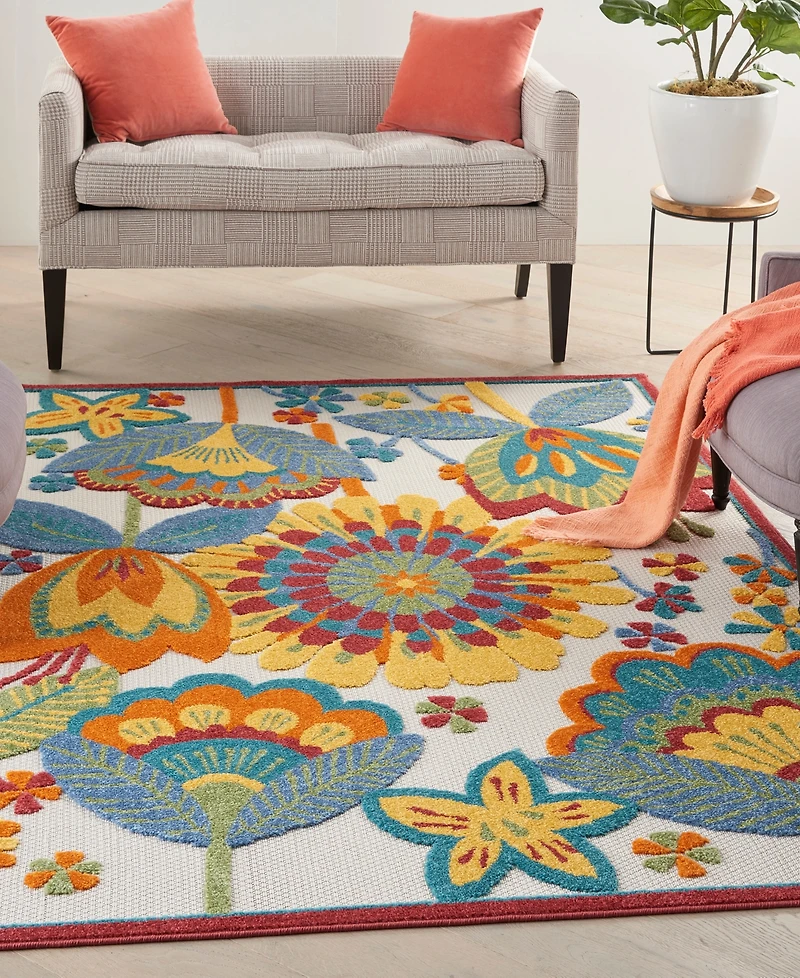 Nourison Home Aloha ALH25 3'6" x 5'6" Outdoor Area Rug