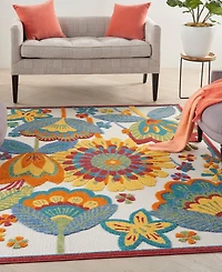 Nourison Home Aloha ALH25 3'6" x 5'6" Outdoor Area Rug