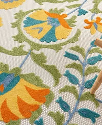 Nourison Home Aloha ALH22 7'10" x 7'10" Round Outdoor Area Rug