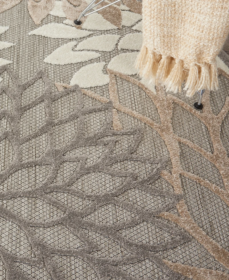 Nourison Home Aloha ALH05 5'3" x Round Outdoor Area Rug