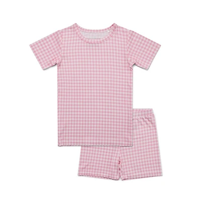 Motette Baby Girls Sugar Gingham Pajama Set