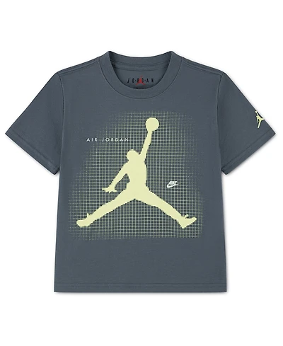 Jordan Boys' 4-7 Jumpman Grid Blur Crewneck T-Shirt