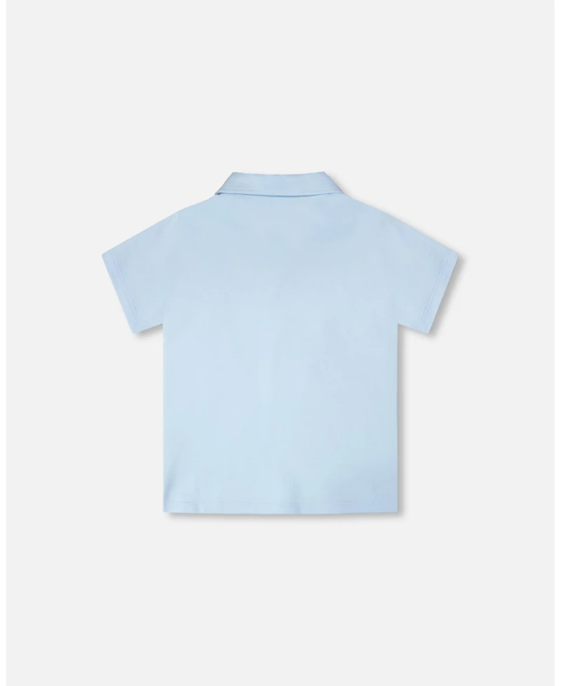Deux par Big Boys Polo T-Shirt Pale
