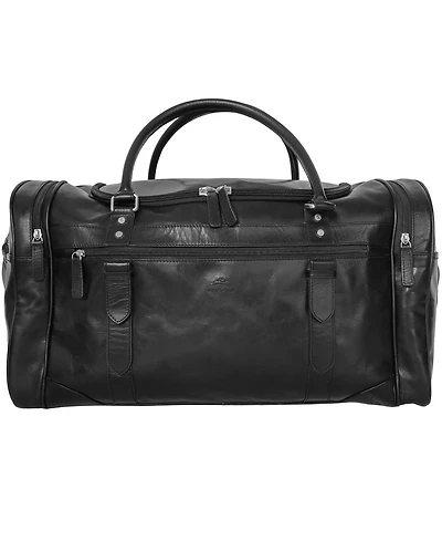 Mancini Men's Classic Shoulder Strap Duffel Bag