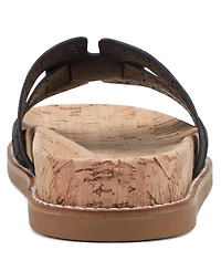 Earth Women's Fairren Flat Slip-On Footbed Sandals