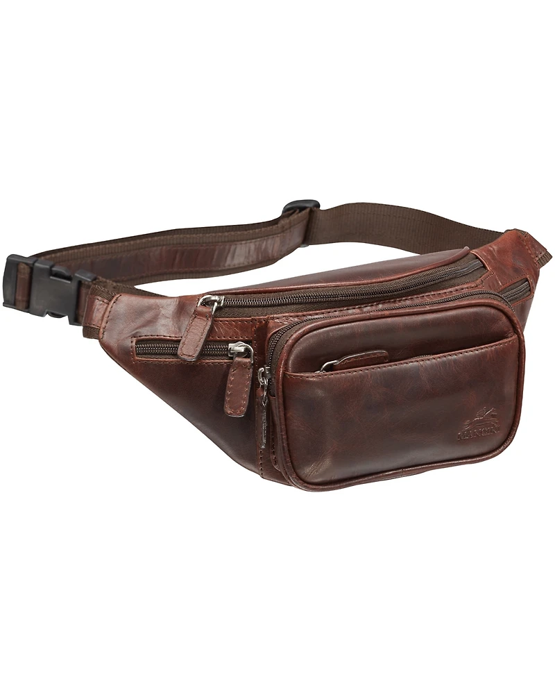 Mancini Men's Classic Waist Bag
