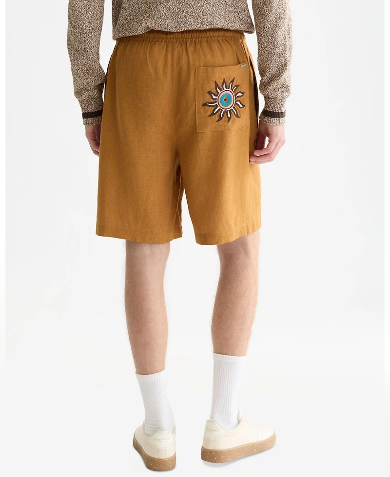 Scotch & Soda Men's Embroidered Wide-Fit Bermuda Shorts