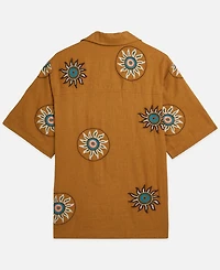 Scotch & Soda Men's Embroidered Regular-Fit Short-Sleeved Shirt