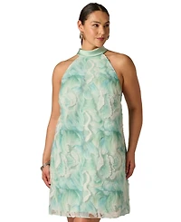 Adrianna Plus Soutache Embroidered Short Dress