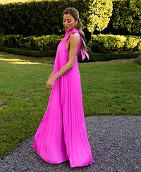 Xscape Women's Pleat Detail Ball Gown Dress