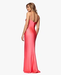 Xscape Women's Printed Halter Neck Maxi Dress