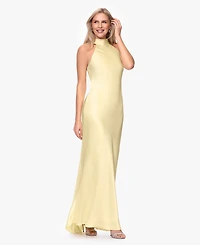 Xscape Women's Tie Neck Long Dress