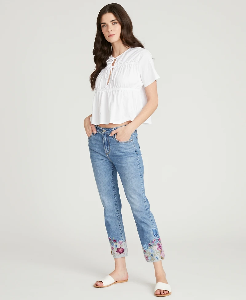 Driftwood Women's Colette Straight Cuff Jeans