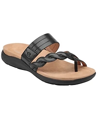 Easy Spirit Women's Waren Asymmetrical Flat Slip-On Sandals