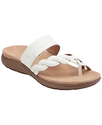 Easy Spirit Women's Waren Asymmetrical Flat Slip-On Sandals