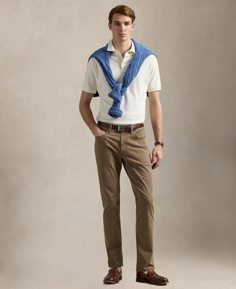 Men's Slim-Fit Soft Cotton Polo Shirt