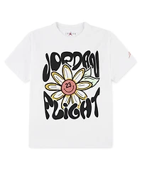 Jordan Girls' 7-16 Flower Flight Crewneck T-Shirt