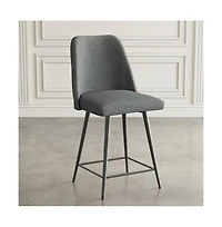Jofran Macey Contemporary Modern Upholstered Counter Barstool (Set of 2