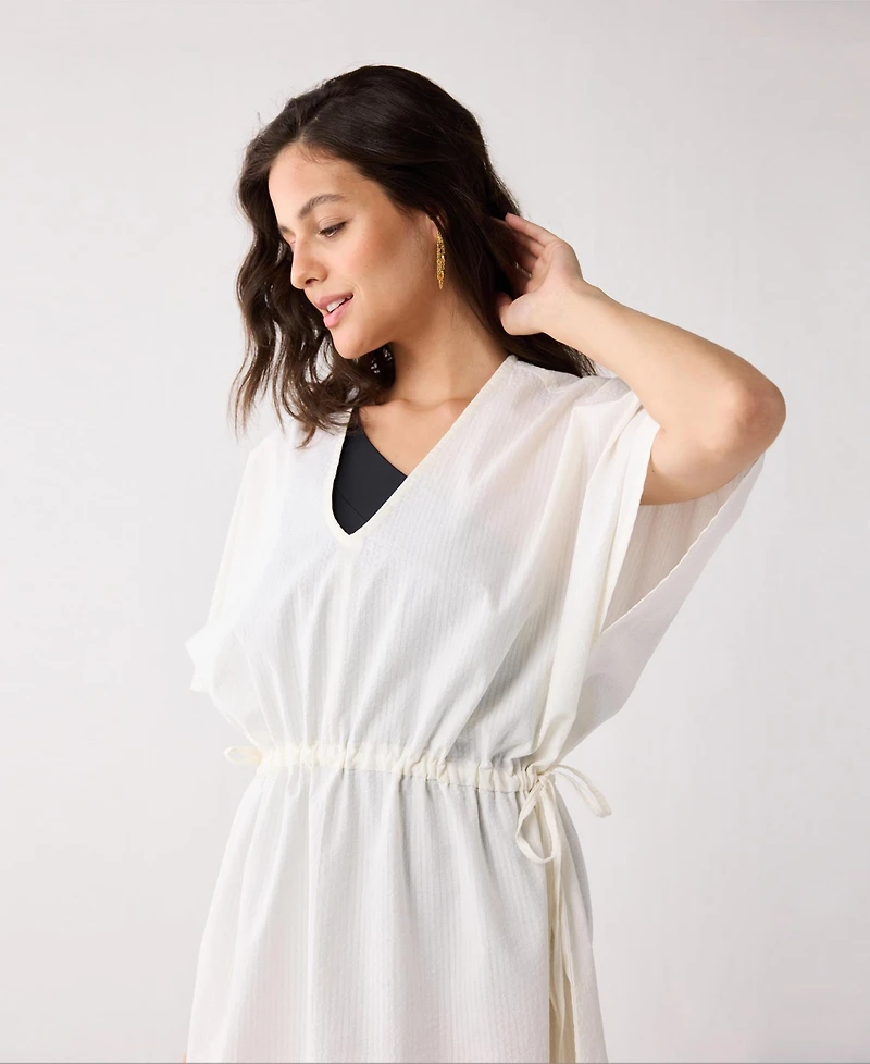 Reistor Women's Kaftan-style Beach Cover-up with Side Ties