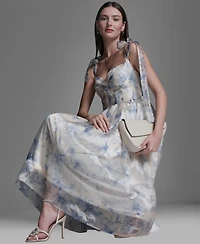 Bcbg Women's Organza Corset Midi Dress