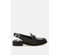 Rag & Co Women's Jemykin Genuine Leather Loafer Sandals