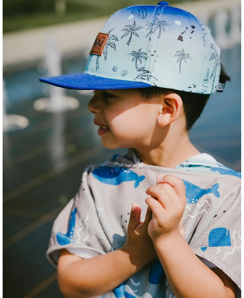 Deux par Deux Baby Boys Cap Beach Print