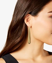 Donna Karan Gold-Tone Oversized Threader Earrings