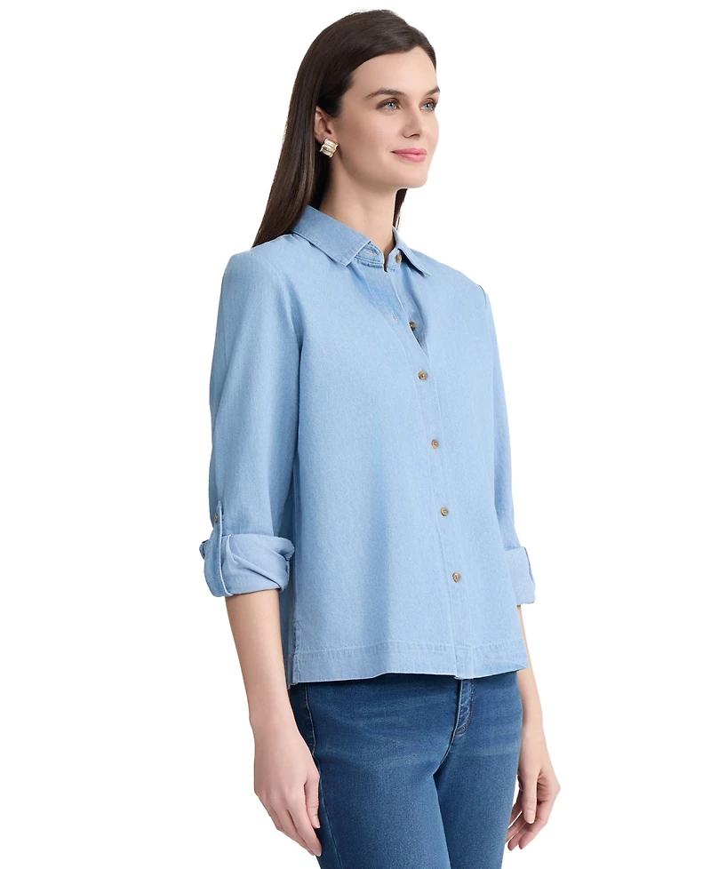 Jones New York Women's Long-Sleeve Button Down Shirt