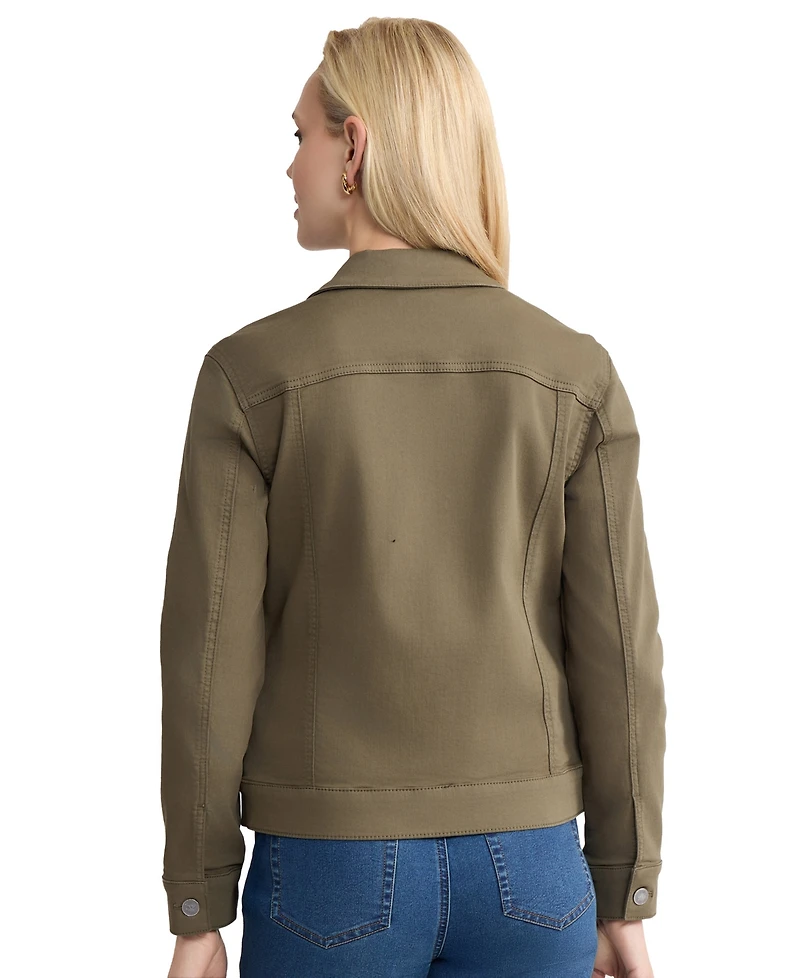 Jones New York Women's Patch Pocket Denim Jacket