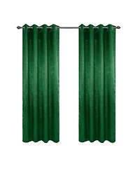 Olivia Gray 100% Polyester 190 Gsm Eloise Reversible Blackout Grommet Curtain Panel