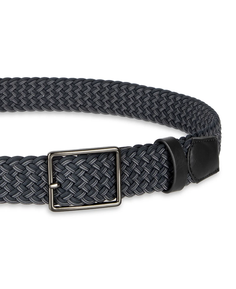 Alfani Men's AlfaTech Stretch Comfort Braided Belt, Macy's Exclusive
