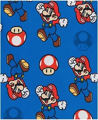 Nintendo Boys' Toddler 2T-4T Mario Party Collared Shirt and Pajama Pants, 2-Piece Set