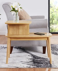 Convenience Concepts 15.75" Wood Maxwell Mid-Century 2-Tier Chairside End Table
