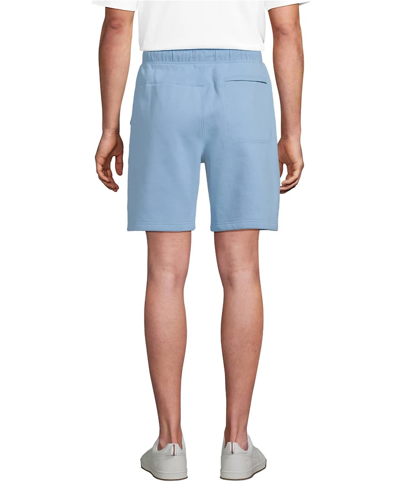 Lands' End Men's Serious Sweats Sweatshort with Zip Pocket