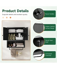 Yigii Metal Bathroom Cabinet with Adjustable Shelves