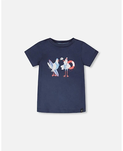 Deux par Baby Boys Cotton Short Sleeve T-Shirt