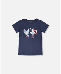 Deux par Baby Boys Cotton Short Sleeve T-Shirt