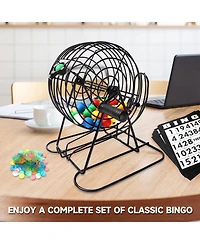 Gse Games & Sports Expert Deluxe Bingo Game Set with Bingo Cage and Master Board, 75 Bingo Balls, 150 Chips, 18 Bingo Cards