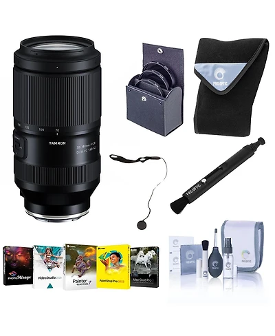 Tamron 70-180mm f/2.8 Di Iii Vc Vxd G2 Lens for Sony E, Bundle with 67mm Filter Kit, Pc Software Kit, Pen Lens Cleaner, Lens Wrap, Lens Cap Tether