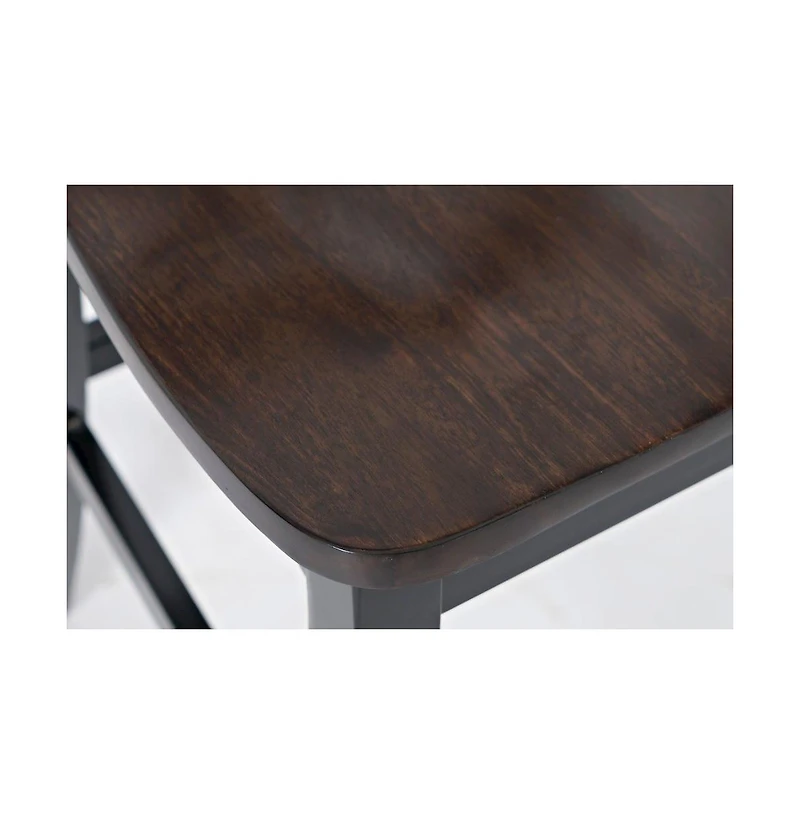 Jofran Asbury Park Solid Acacia Farmhouse X Back Stool (Set of 2