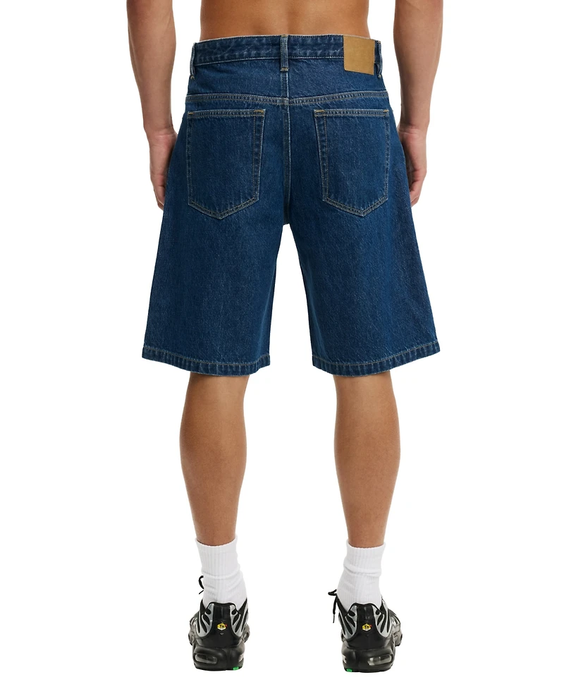 Cotton On Men's Baggy Patch Pocket Denim Shorts