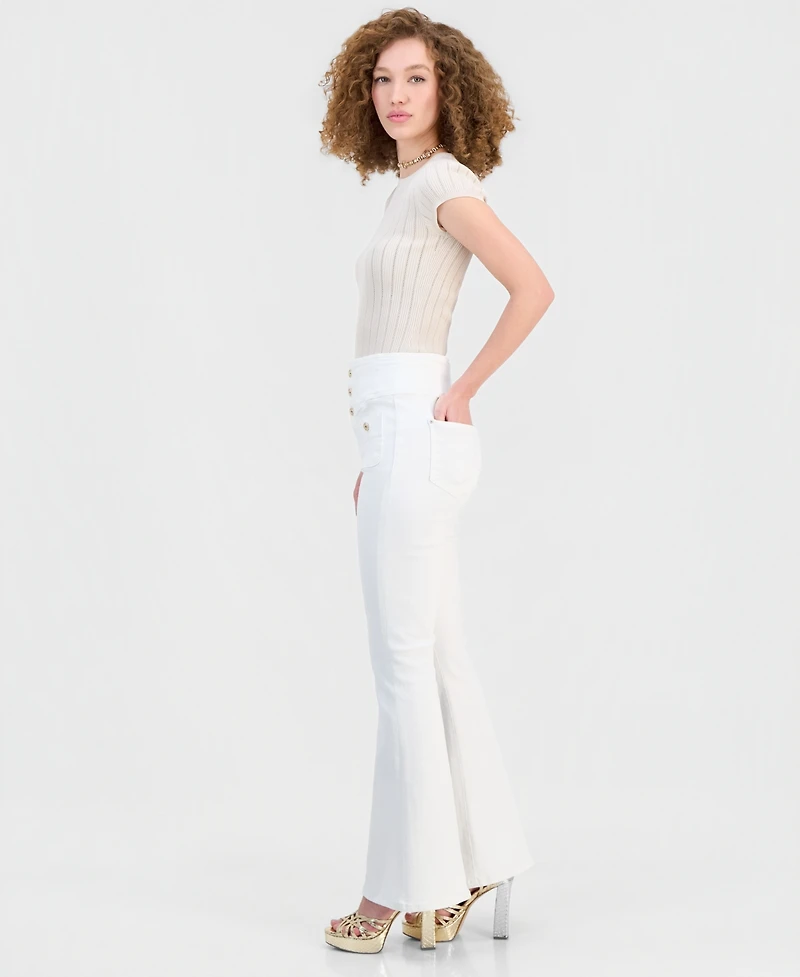 Guess Women's Kaira High Rise Flare Jeans