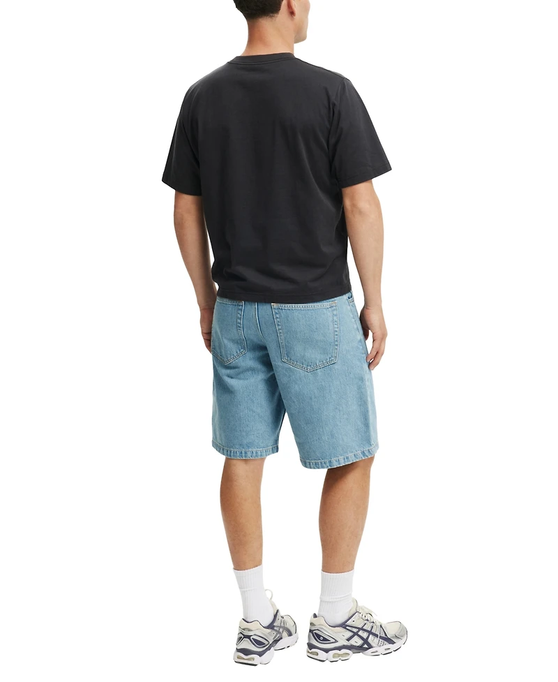 Cotton On Men's Baggy Denim Shorts