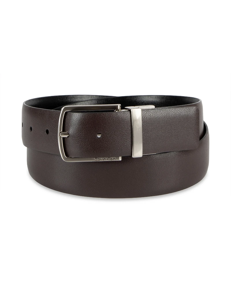Calvin Klein Men's Reversible Saffiano Leather Belt