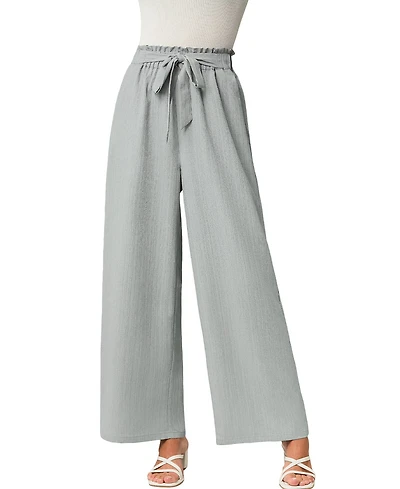 Cupshe Women's Breezy Wide-Leg Pants with Drawstring Waist
