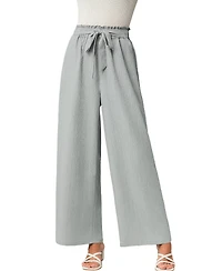 Cupshe Women's Breezy Wide-Leg Pants with Drawstring Waist