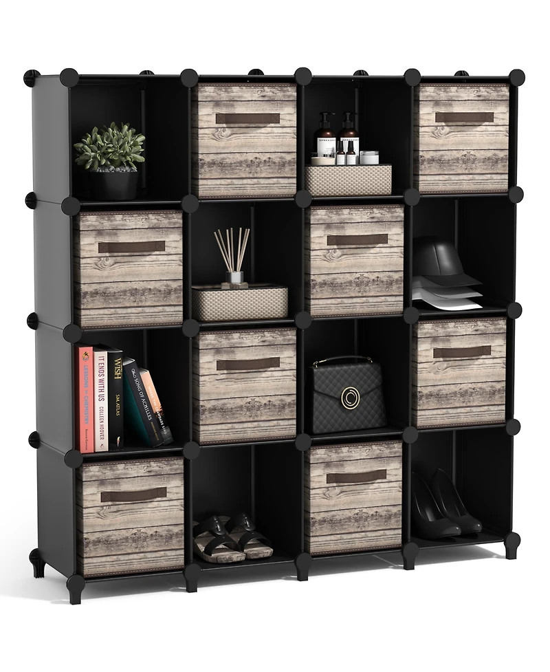 Sorbus -Cube Storage Organizer Cubby Shelf for Closet, Toys, Books, and More Space-Saving Bookshelf Bedroom, Living Room