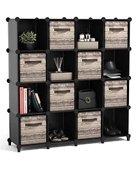 Sorbus -Cube Storage Organizer Cubby Shelf for Closet, Toys, Books, and More Space-Saving Bookshelf Bedroom, Living Room