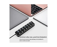Risokeys Aluminum 7-Port Usb 3.0 Hub