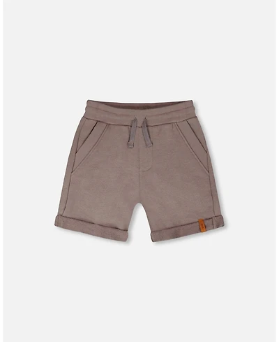 Deux par Big Boys French Terry Shorts Taupe